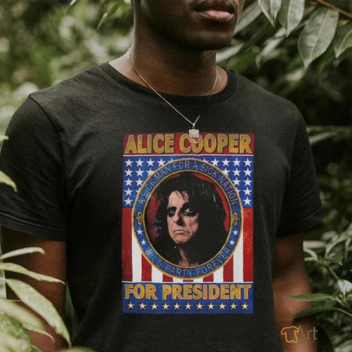 Official Alice Cooper For President T Shirt