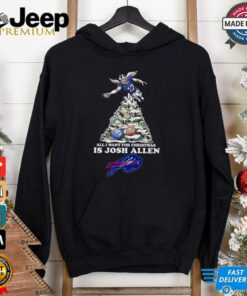 Official All I Want For Christmas Is Josh Allen Buffalo Bills AFC East Shirt
