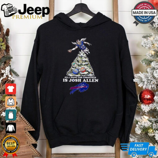 Official All I Want For Christmas Is Josh Allen Buffalo Bills AFC East Shirt