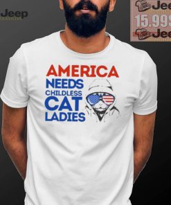 Official America Needs Childless Cat Lady Kamala Harris 2024 T Shirt