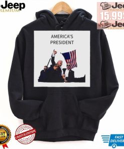 Official AmericaS President Trump Fist In Air T Shirt