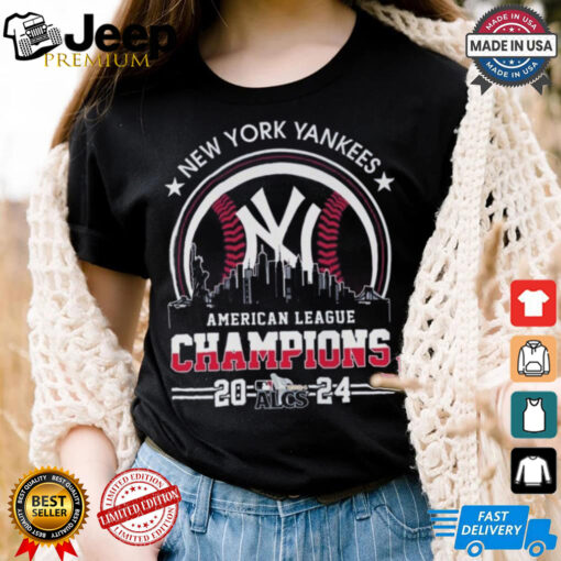 Official American League Champions MLB New York Yankees 2024 Skyline World Champions Shirt