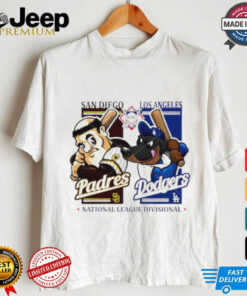 Official American League Divisional San Diego Padres vs Los Angeles Dodgers mascot shirt