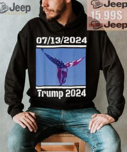 Official Angel flag at Trump rally Trump 07 13 2024 miracle T shirt