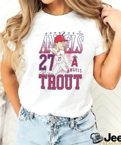 Official Angels Mike Trout Caricature Baseball Shirt