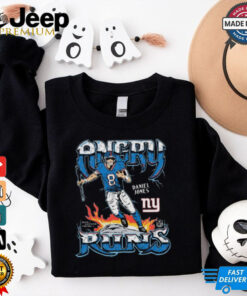 Official Angry Runs 2024 New York Giants Daniel Jones NFL t shirt