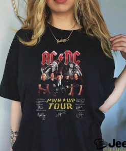 Official Angus Young And Brian Johnson AC DC Pwr Up Munich Tour 2024 shirt