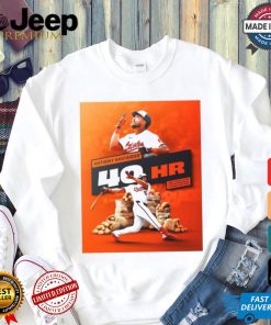 Official Anthony Santander Baltimore Orioles 40HR First Switch Hitter With 40 Home Runs In A Season Poster t shirt