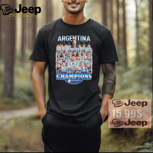 Official Argentina 2024 Champions Copa America USA 2024 T Shirt