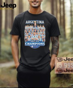 Official Argentina National Team Champions Copa America USA 2024 T Shirt