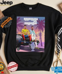 Official Argentina vs Colombia Grand Theft Auto 2024 Copa America Final Shirt