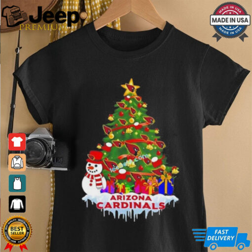Official Arizona Cardinals Logo Tree Merry Christmas Shirt