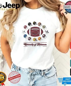 Official Arkansas Razorbacks 2024 Helmet Football Schedule T Shirt