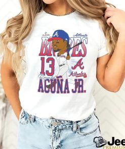 Official Atlanta Braves Ronald Acuña Jr. Caricature Baseball Shirt