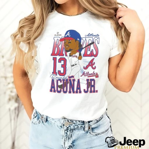 Official Atlanta Braves Ronald Acuña Jr. Caricature Baseball Shirt