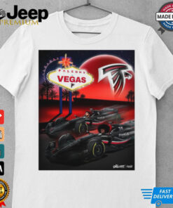 Official Atlanta Falcons vs. Las Vegas Raiders Falcons In Vegas Poster t shirt