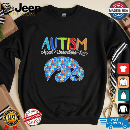 Official Autism Accept Understand Love Iowa Hawkeyes Shirt