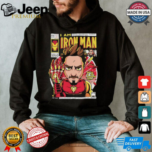 Official Avengers I Am Iron Man I Love You 3000 Genius Bilionaire Playboy T shirt