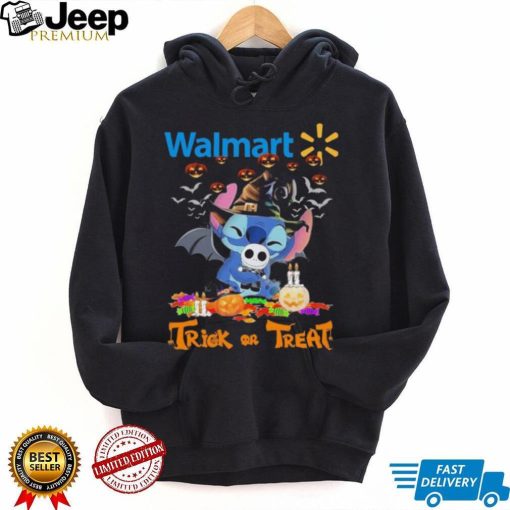 Official Baby Stitch Hug Baby Jack Skellington Walmart Trick Or Treat Halloween 2024 shirt