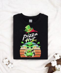 Official Baby Yoda Hug Pizza Hut Logo St Patrick’s Day Vintage Tee Shirt