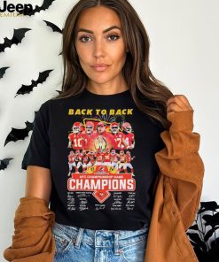 Official Back To Back AFC Championship Game Champions Kansas City Chiefs Team Signatures Shirt