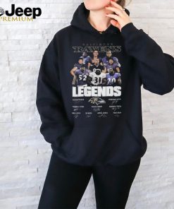 Official Baltimore Ravens All The Legends Of Best Team Signatures Shirt