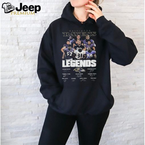 Official Baltimore Ravens All The Legends Of Best Team Signatures Shirt