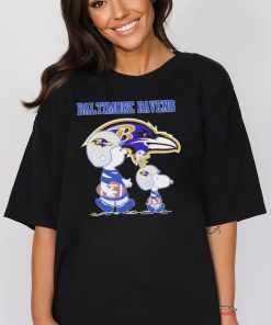 Official Baltimore Ravens Snoopy Play Soccer T Shirt