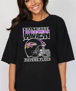 Official Baltimore ravens flock helmet shirt