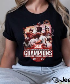 Official Big 12 Conference Regular Season Champions Okalahoma Sooners Baseball 2024 T Shirt