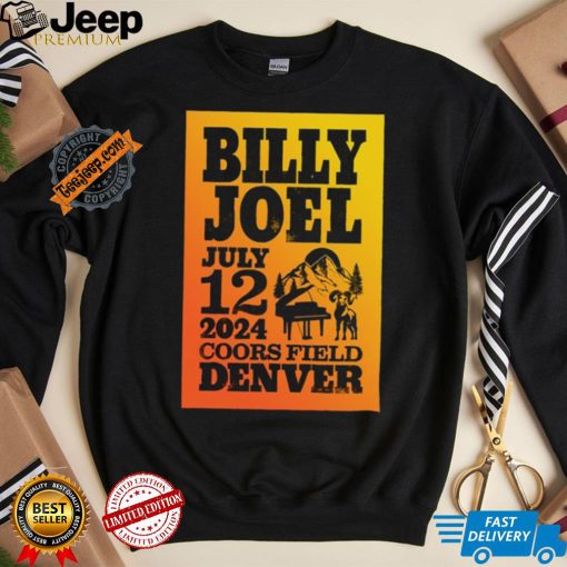 Official Billy Joel 7 12 24 Denver Event Poster Shirt