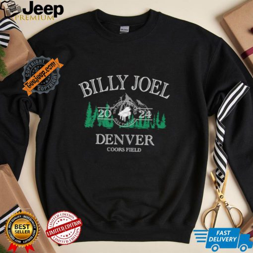 Official Billy Joel 7 12 24 Denver Piano Event Coors Field T Shirt