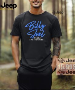 Official Billy Joel 7 12 24 Denver Set List T Shirt