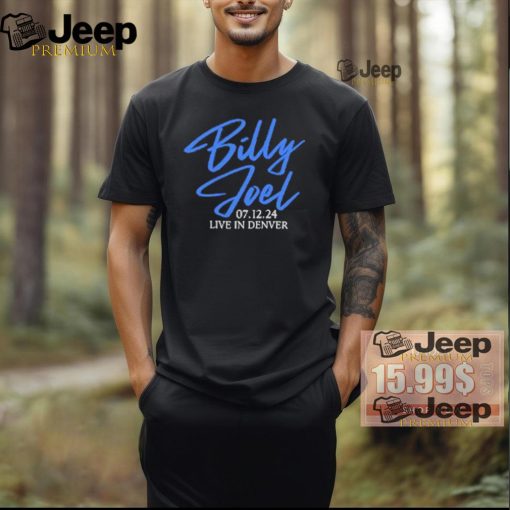 Official Billy Joel 7 12 24 Denver Set List T Shirt