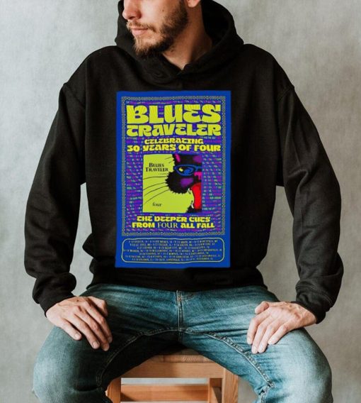 Official Blues Traveler Celeb 30 Years Of Four Tour 2024 Poster Shirt