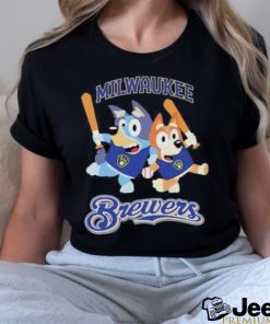 Official Bluey Milwaukee Brewers Baseball Shirt