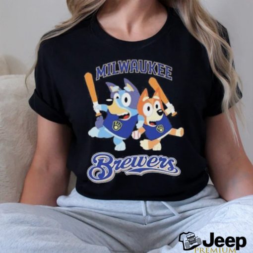 Official Bluey Milwaukee Brewers Baseball Shirt