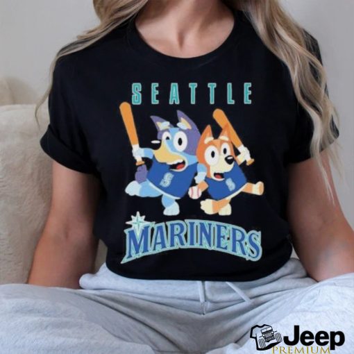 Official Bluey Seattle Mariners Baseball Shirt