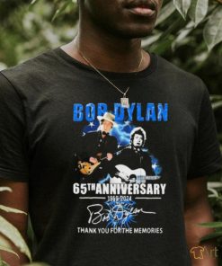 Official Bob Dylan 65th Anniversary 1959 2024 Thank You For The Memories Signature shirt