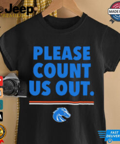 Official Boise State Broncos Count Us Out 2024 t shirt