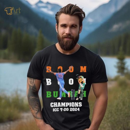 Official Boom Boom Bumrah Champions ICC T 20 2024 shirt