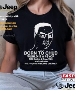 Official Born To Chud World Is A Psyop Shirt