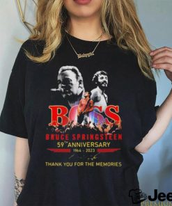Official Boss Bruce Springsteen 59th Anniversary 1964 2023 Thank You For The Memories Signature Shirt