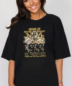 Official Boston Bruins Squad Up Thank You For The Memories Name Players T shirt For Fans