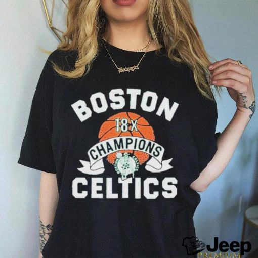 Official Boston Celtics Homage 18 time Nba Finals Champions Shirt