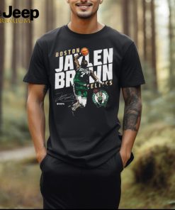 Official Boston Celtics Jaylen Brown Basketball Star NBA Champions 2024 signature t shirt