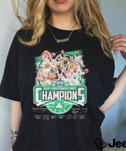 Official Boston Celtics Team Portrait Eastern Conference Basketball Champions 2024 Signatures shirt