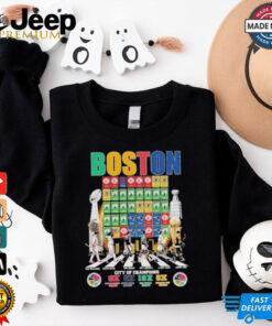 Official Boston City Of Champions Signature T Shirt