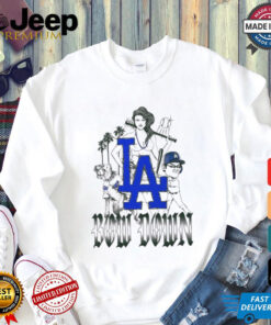 Official Bow down to the blue crew Los Angeles Dodgers t shirt