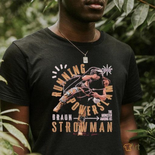 Official Braun Strowman Powerslam Black T shirt